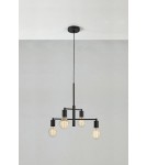Lampy wiszące w stylu skandynawskim - Markslojd CIELO Wisząca 4L Piaskowany/Matowy Czarny 108716 - product 2
