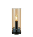 Lampy stołowe w stylu skandynawskim - Markslojd POST Stołowa 1L 9cm Czarny/Bursztynowy 108719 - product 1