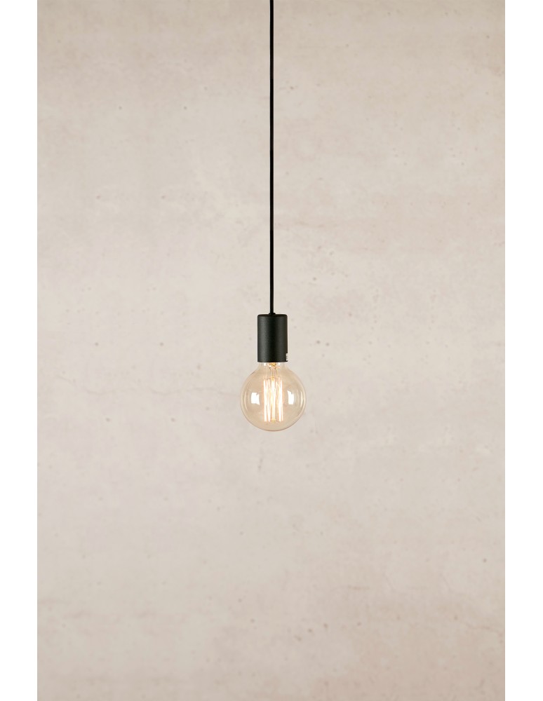 Lampy wiszące żarówki - Markslojd CIELO Wisząca 1L Piaskowany/Matowy Czarny 108732 - product kolory-swiatla.pl 2