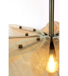 Lampy wiszące boho - Markslojd STYRKA Wisząca 1L 63cm Beżowy/ Mosiądz Antyczny/Bursztynowy 108659 - product 2