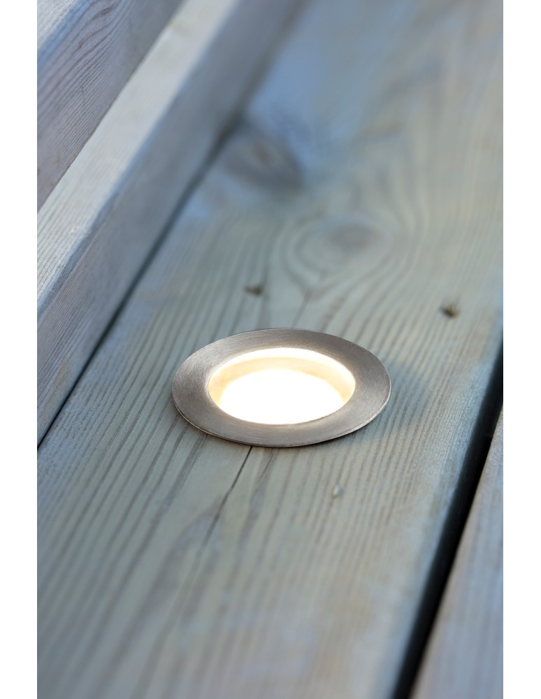 Lampy najazdowe LED - Markslojd UNITE 12 Decklight 6L 0,4W Stalowy IP44 108644 - product kolory-swiatla.pl 2