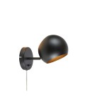 Kinkiety w stylu skandynawskim - Markslojd EDGAR Ścienna 1L Czarny 108753 - product 1