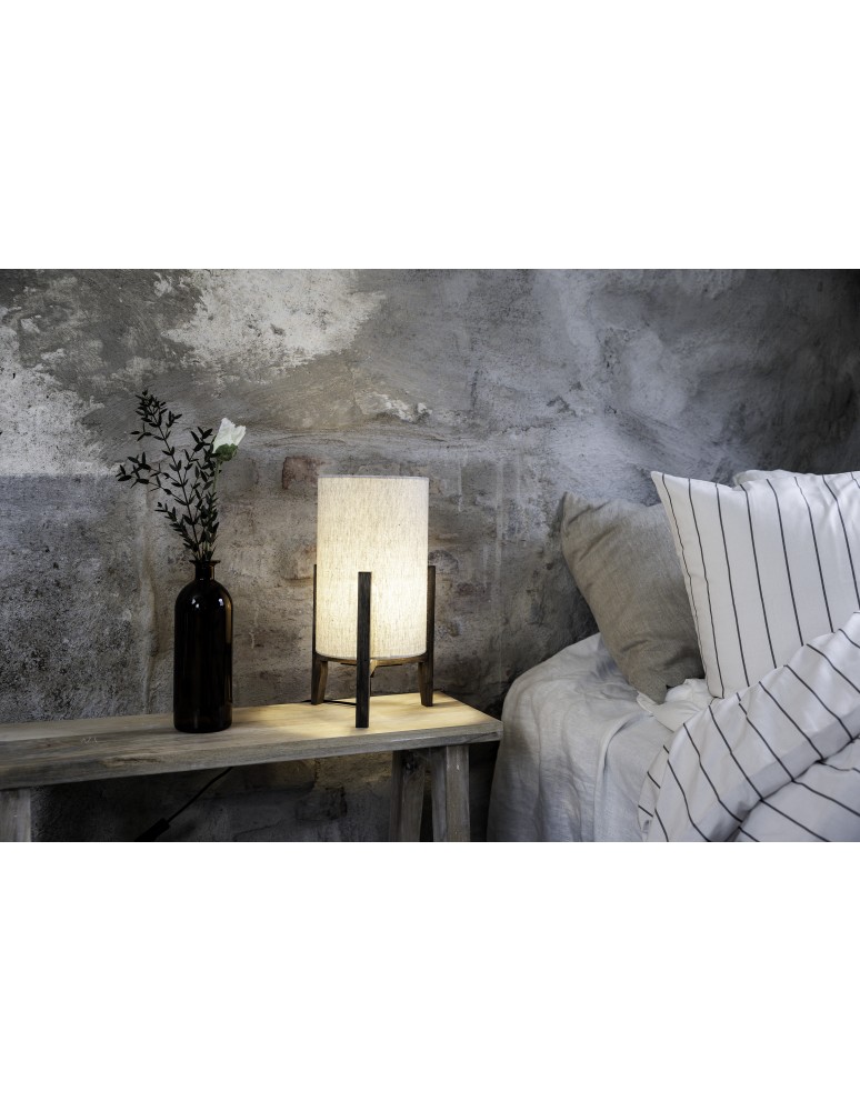 Lampy stołowe w stylu skandynawskim - Markslojd ERUCA Stołowa 1L 39cm Brązowy/Beżowy 108760 - product kolory-swiatla.pl 3