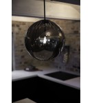 Lampy wiszące w stylu skandynawskim - Markslojd FENGARI Wisząca 1L Czarny Matowy/Dymiony 108762 - product 2