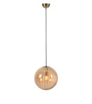 Lampy wiszące w stylu skandynawskim - Markslojd FENGARI Wisząca 1L Mosiądz Antyczny/Bursztynowy 108763 - product 1