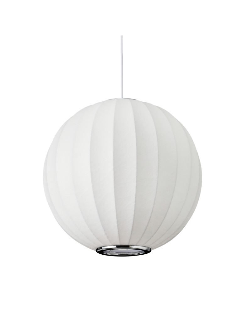 Step Into Design Lampa wisząca SILK biała 30 cm ST-2330-30 Step Into Design Lampa wisząca SILK biała 30 cm ST-2330-30