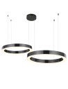  Step Into Design Lampa wisząca CIRCLE 40+100 LED tytanowa na 1 podsufitce ST-8848-40+100 black