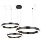Lampy wiszące okręgi -  Step Into Design Lampa wisząca CIRCLE 60+80+100 LED TYTAN na 1 podsufitce ST-8848-60+80+100 black - product 1