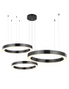 Step Into Design Lampa wisząca CIRCLE 60+80+100 LED TYTAN na 1 podsufitce ST-8848-60+80+100 black