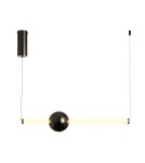 Lampy wiszące nad wyspę -  Step Into Design Lampa wisząca O-LINE LED 63 cm czarna ST-1688S-BK - product 2