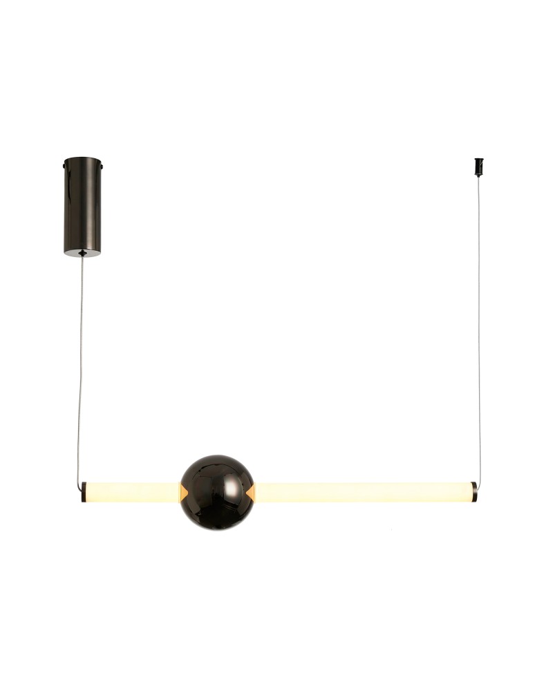 Step Into Design Lampa wisząca O-LINE LED 63 cm czarna ST-1688S-BK