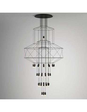 Step Into Design Lampa wisząca LINEA-43 XL czarna 150 cm XT100-43P-XL - produkt 2