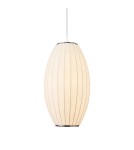 Lampy wiszące pojedyncze -  Step Into Design Lampa wisząca SILK BARREL biała 50 cm ST-2335-20 - product 2