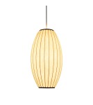 Lampy wiszące pojedyncze -  Step Into Design Lampa wisząca SILK BARREL biała 50 cm ST-2335-20 - product 3