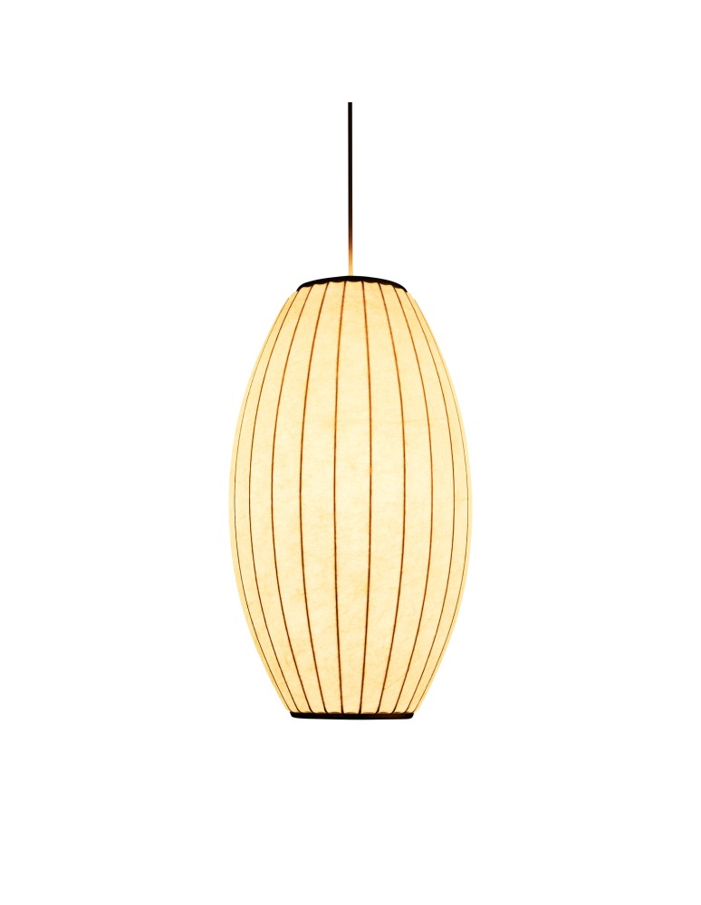 Step Into Design Lampa wisząca SILK BARREL biała 50 cm ST-2335-20