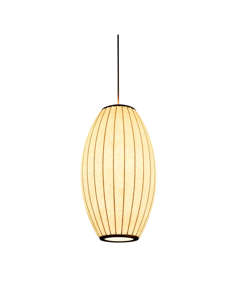 Step Into Design Lampa wisząca SILK BARREL biała 50 cm ST-2335-20