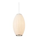 Lampy wiszące pojedyncze -  Step Into Design Lampa wisząca SILK BARREL biała 50 cm ST-2335-20 - product 5