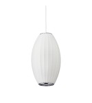 Lampy wiszące pojedyncze -  Step Into Design Lampa wisząca SILK BARREL biała 50 cm ST-2335-20 - product 6