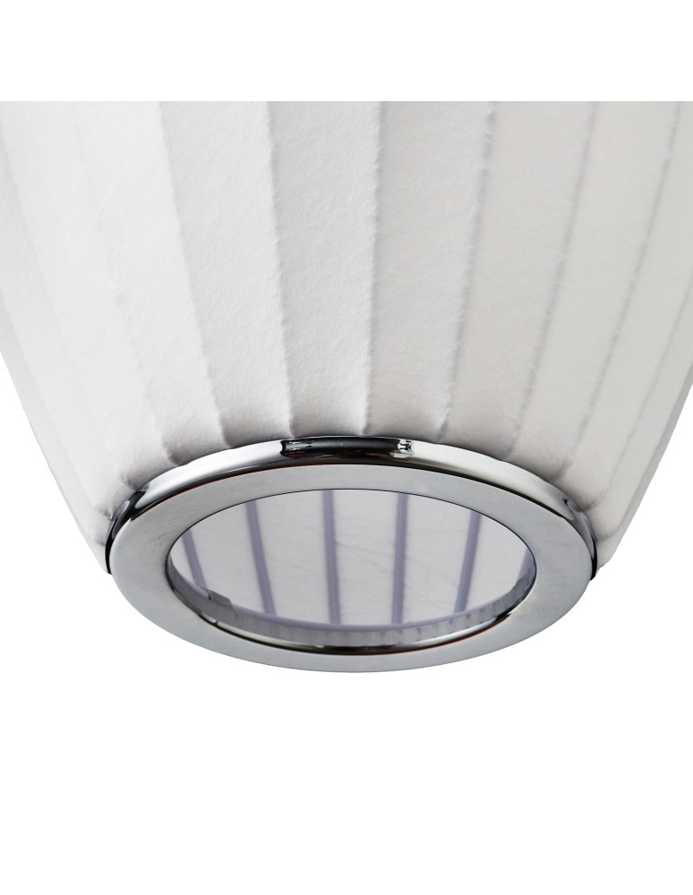 Step Into Design Lampa wisząca SILK BARREL biała 50 cm ST-2335-20