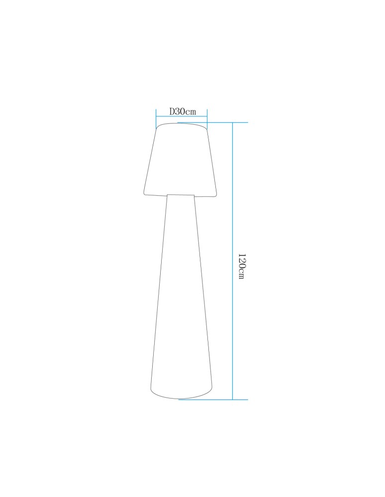 Step Into Design Lampa ogrodowa stojąca GARDENA M LED RGBW 16 kolorów 120 cm ES-DC005