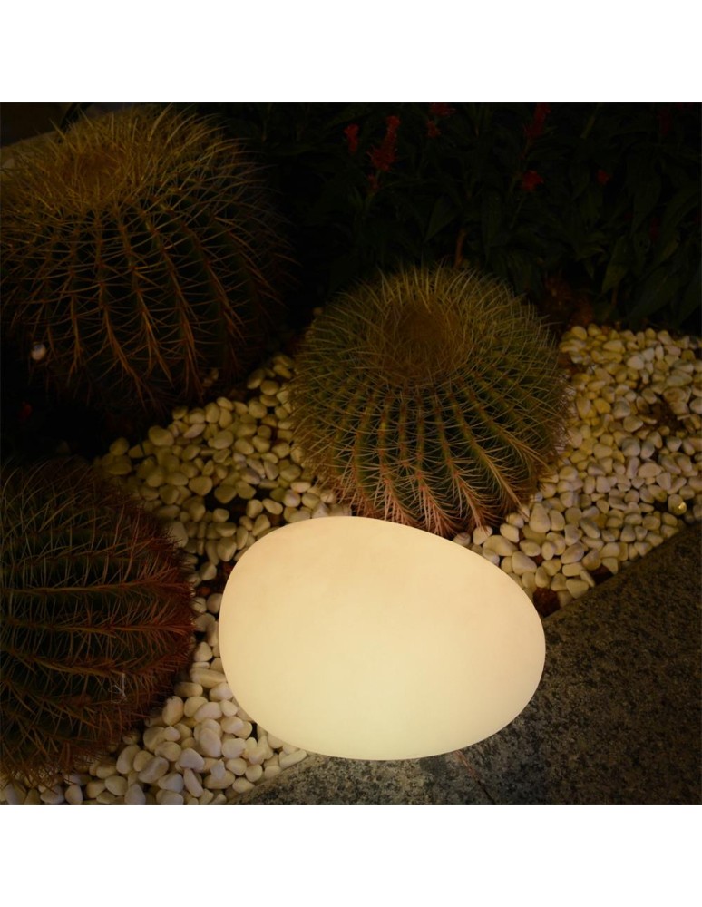 Step Into Design Lampa ogrodowa kamień PEBBLE S LED RGBW 16 kolorów 32 cm ES-ST003