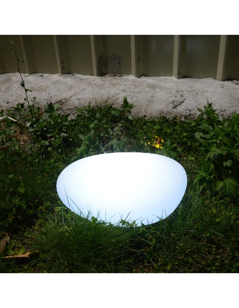 Step Into Design Lampa ogrodowa kamień PEBBLE M LED RGBW 16 kolorów 32 cm ES-ST004  Step Into Design Lampa ogrodowa kamień PEBBLE M LED RGBW 16 kolorów 32 cm ES-ST004