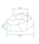 Step Into Design Lampa ogrodowa kamień DIAMOND L LED RGBW 16 kolorów 60 cm ES-ST015 Step Into Design Lampa ogrodowa kamień DIAMOND L LED RGBW 16 kolorów 60 cm ES-ST015