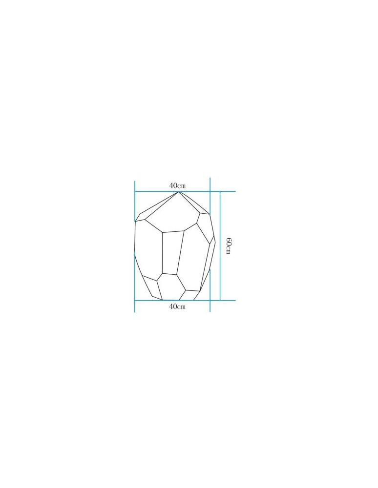 Step Into Design Lampa ogrodowa kamień DIAMOND XL LED RGBW 16 kolorów 60 cm ES-ST016