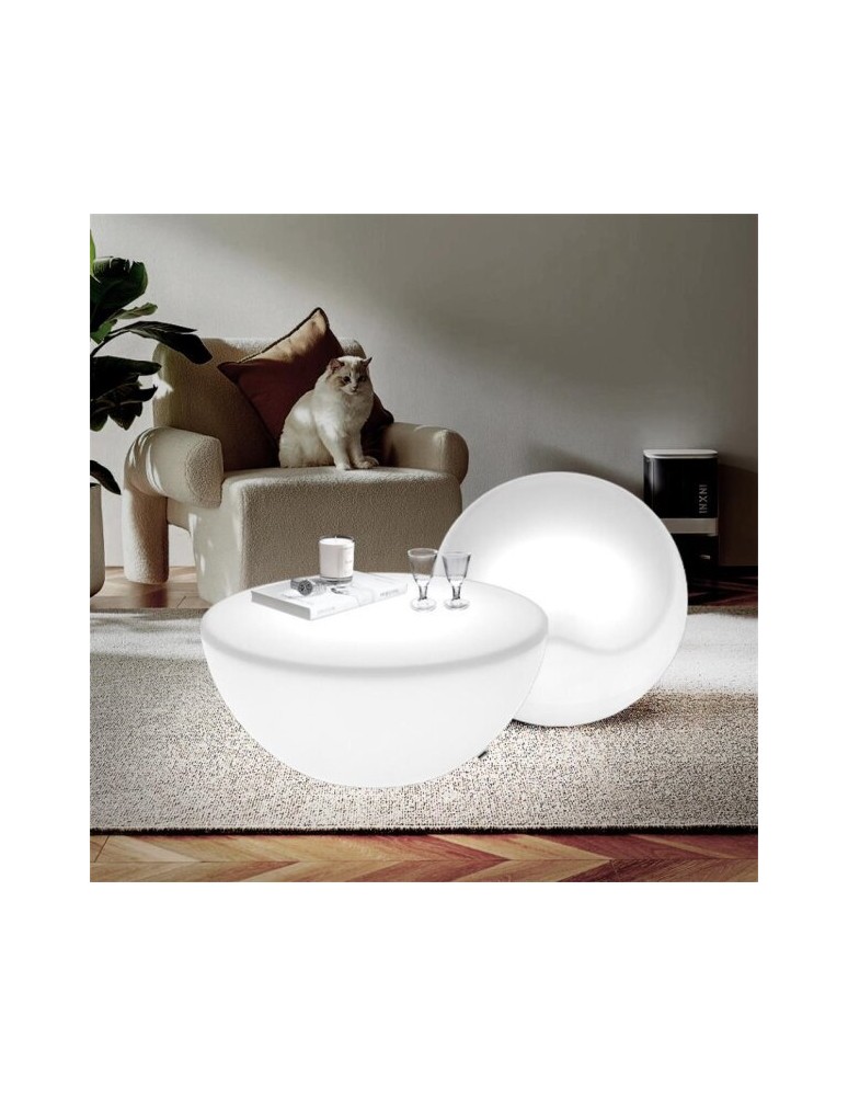 Step Into Design Lampa ogrodowa pufa APPLE M LED RGBW 16 kolorów 56 cm ES-SF025