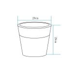 Step Into Design Lampa ogrodowa donica FLOWER POT S LED RGBW 16 kolorów 29 cm ES-FL021 Step Into Design Lampa ogrodowa donica FLOWER POT S LED RGBW 16 kolorów 29 cm ES-FL021