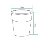 Lampy ogrodowe przenośne -  Step Into Design Lampa ogrodowa donica FLOWER POT M LED RGBW 16 kolorów 40 cm ES-FL022 - product 3