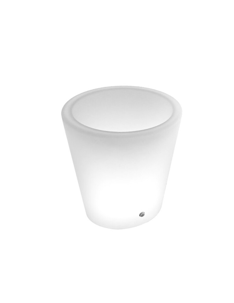 Step Into Design Lampa ogrodowa donica FLOWER POT M LED RGBW 16 kolorów 40 cm ES-FL022
