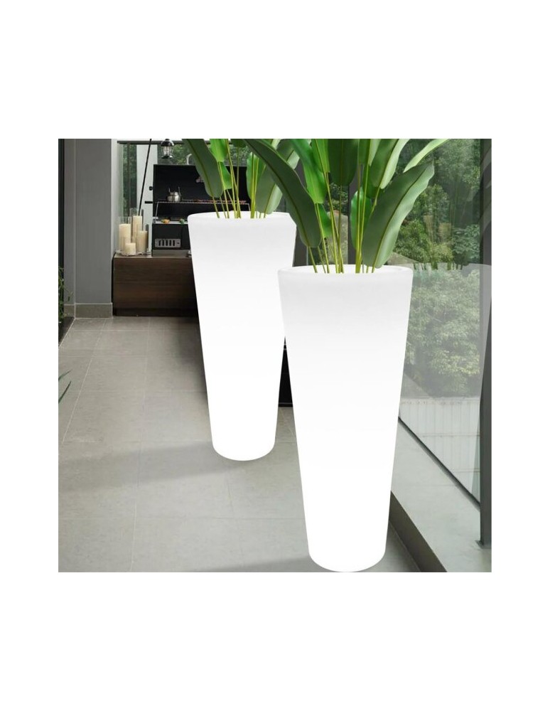 Step Into Design Lampa ogrodowa donica FLOWER POT L LED RGBW 16 kolorów 90 cm ES-FL023