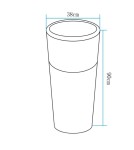 Lampy ogrodowe przenośne -  Step Into Design Lampa ogrodowa donica FLOWER POT L LED RGBW 16 kolorów 90 cm ES-FL023 - product 3