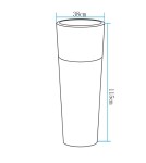 Step Into Design Lampa ogrodowa donica FLOWER POT XL LED RGBW 16 kolorów 115 cm ES-FL024  Step Into Design Lampa ogrodowa donica FLOWER POT XL LED RGBW 16 kolorów 115 cm ES-FL024