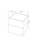 Step Into Design Lampa ogrodowa donica FLOWER CUBE LED RGBW 16 kolorów 40 cm ES-FL008 Step Into Design Lampa ogrodowa donica FLOWER CUBE LED RGBW 16 kolorów 40 cm ES-FL008