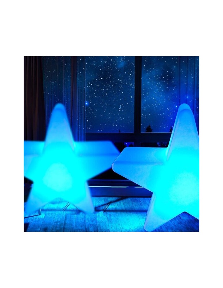 Step Into Design Lampa ogrodowa dekoracyjna gwiazda STAR XL LED RGBW 16 kolorów 120 cm ES-CR014