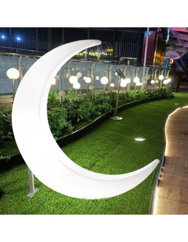 Step Into Design Lampa ogrodowa dekoracyjna księżyc MOON XL LED RGBW 16 kolorów 150 cm ES-DC078 - produkt 2