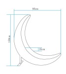 Step Into Design Lampa ogrodowa dekoracyjna księżyc MOON XL LED RGBW 16 kolorów 150 cm ES-DC078  Step Into Design Lampa ogrodowa dekoracyjna księżyc MOON XL LED RGBW 16 kolorów 150 cm ES-DC078