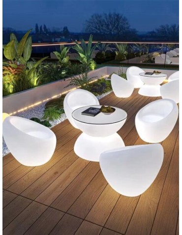 Step Into Design Fotel ogrodowy COMFY LED RGBW 16 kolorów 68 cm ES-SF001 - produkt 2