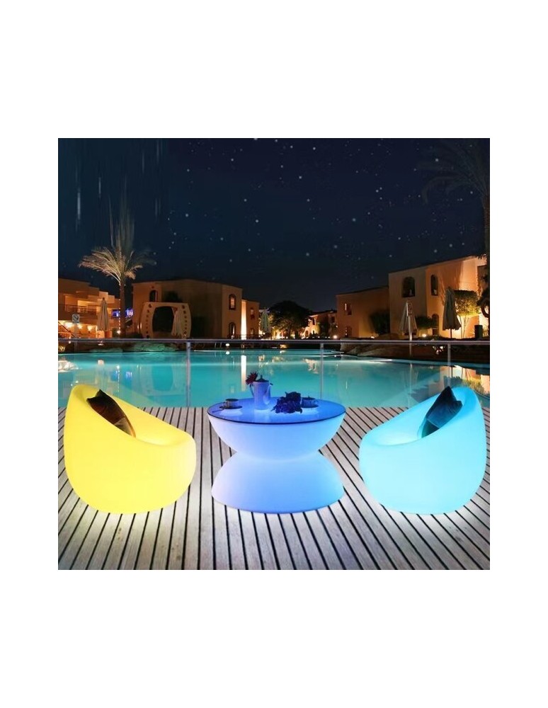 Step Into Design Fotel ogrodowy COMFY LED RGBW 16 kolorów 68 cm ES-SF001 Step Into Design Fotel ogrodowy COMFY LED RGBW 16 kolorów 68 cm ES-SF001