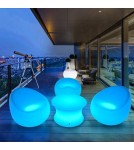 Lampy ogrodowe przenośne -  Step Into Design Fotel ogrodowy PARTY LED RGBW 16 kolorów 74 cm ES-SF002 - product 3