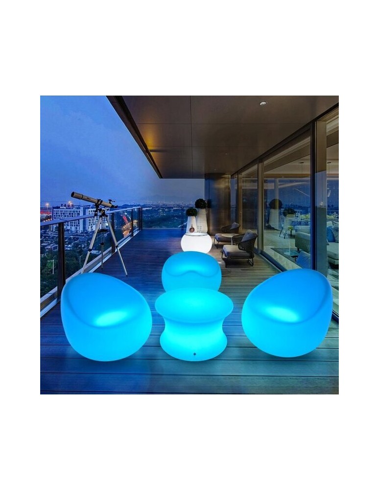 Step Into Design Fotel ogrodowy PARTY LED RGBW 16 kolorów 74 cm ES-SF002