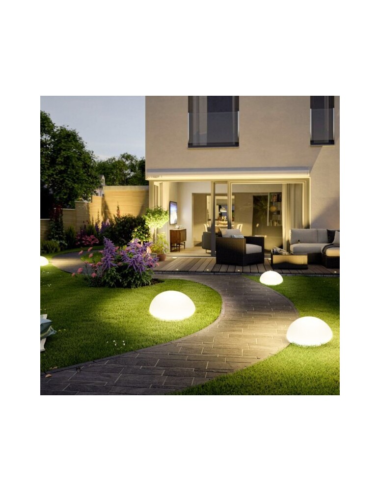 Step Into Design Lampa ogrodowa półkula ATMOSPHERE M LED RGBW 16 kolorów 35 cm ES-B3517