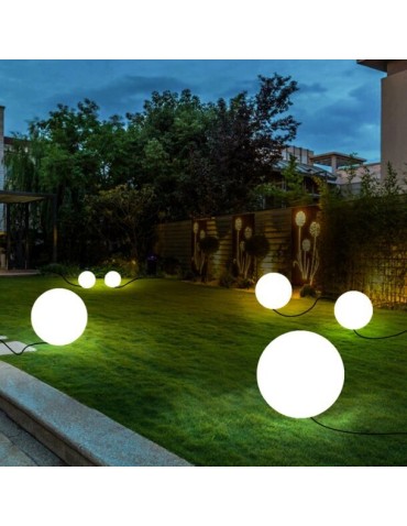 Step Into Design Lampa ogrodowa kula BALL S biała 35 cm ES-B035 - produkt 2