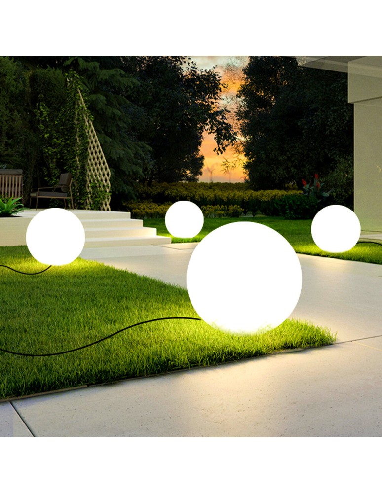 Step Into Design Lampa ogrodowa kula BALL S biała 35 cm ES-B035 Step Into Design Lampa ogrodowa kula BALL S biała 35 cm ES-B035