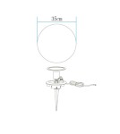 Step Into Design Lampa ogrodowa kula BALL S biała 35 cm ES-B035 Step Into Design Lampa ogrodowa kula BALL S biała 35 cm ES-B035