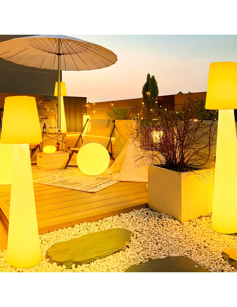 Step Into Design Lampa ogrodowa kula BALL XL biała 80 cm ES-B080 Step Into Design Lampa ogrodowa kula BALL XL biała 80 cm ES-B080