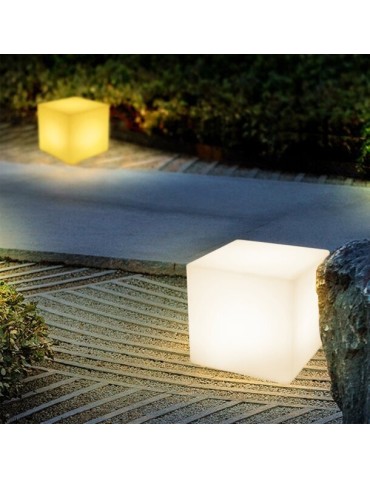 Step Into Design Lampa ogrodowa kostka CUBIC LED M RGBW 16 kolorów 35 cm ES-C3535 - produkt 2