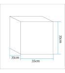 Step Into Design Lampa ogrodowa kostka CUBIC LED M RGBW 16 kolorów 35 cm ES-C3535 Step Into Design Lampa ogrodowa kostka CUBIC LED M RGBW 16 kolorów 35 cm ES-C3535